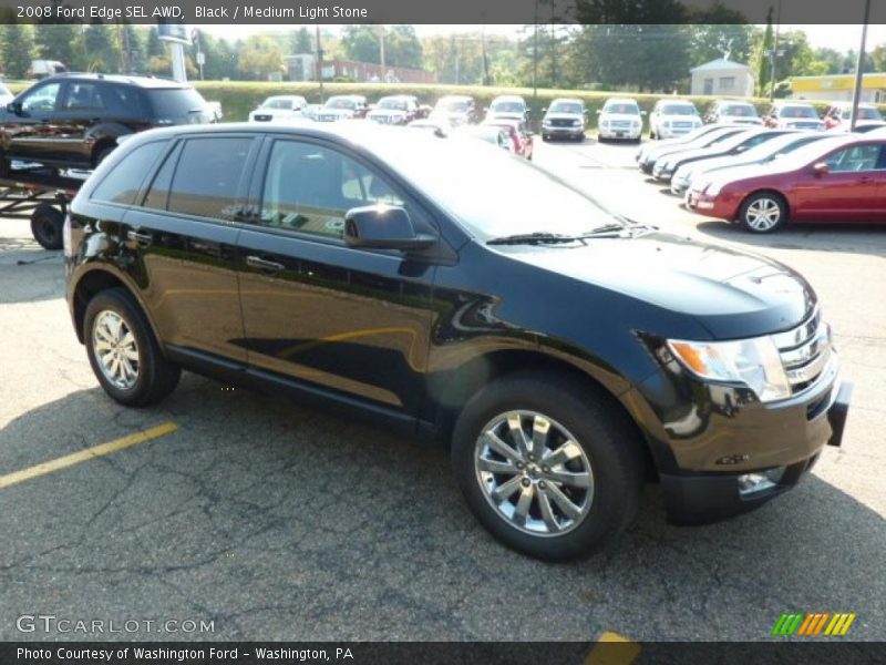 Black / Medium Light Stone 2008 Ford Edge SEL AWD