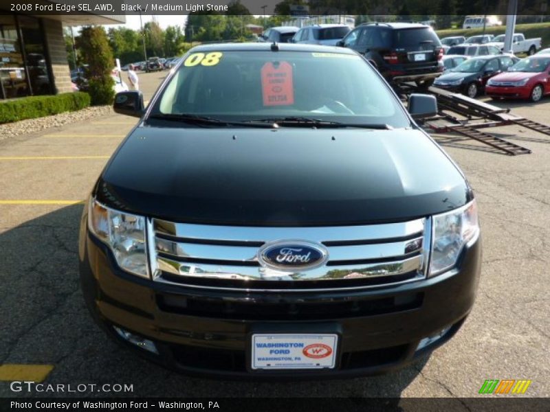 Black / Medium Light Stone 2008 Ford Edge SEL AWD