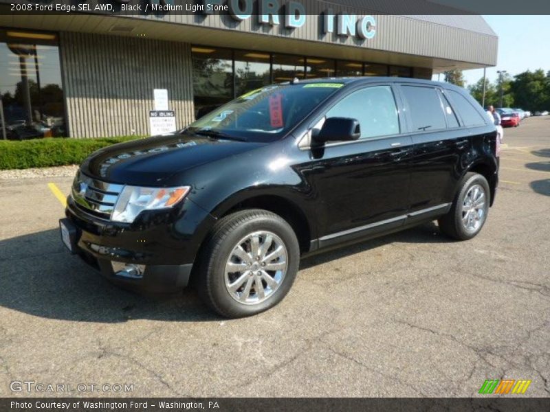Black / Medium Light Stone 2008 Ford Edge SEL AWD