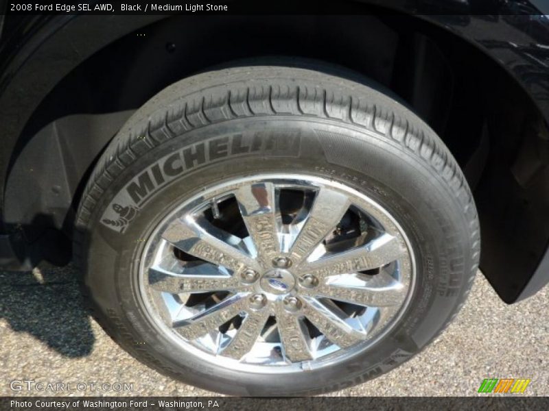 Black / Medium Light Stone 2008 Ford Edge SEL AWD