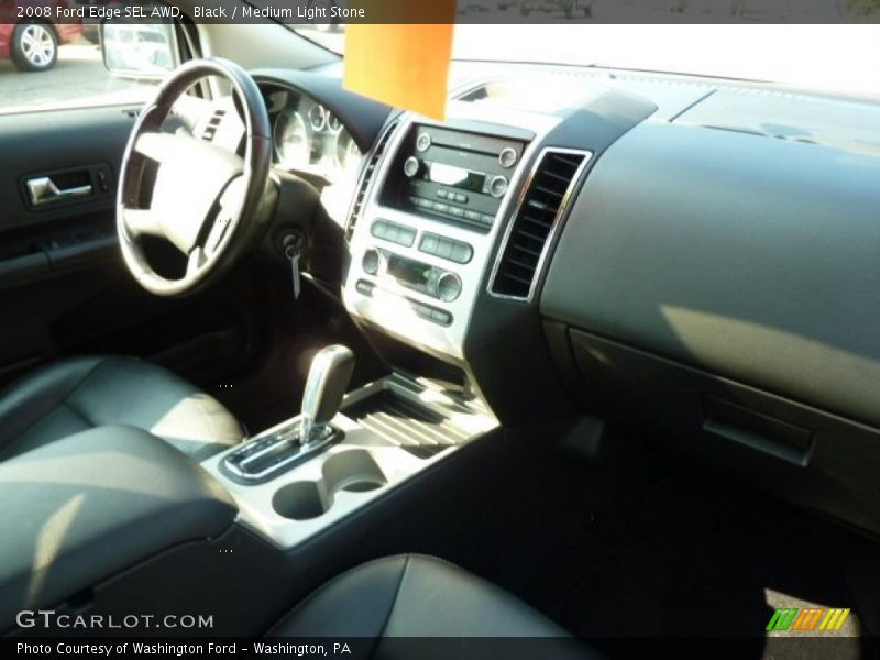 Black / Medium Light Stone 2008 Ford Edge SEL AWD