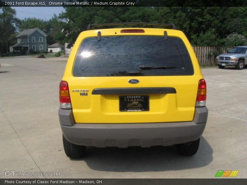 Chrome Yellow Metallic / Medium Graphite Grey 2001 Ford Escape XLS