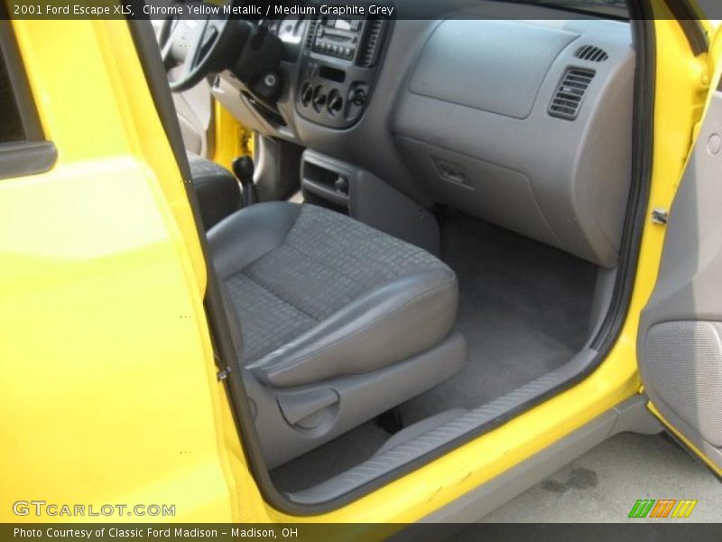 Chrome Yellow Metallic / Medium Graphite Grey 2001 Ford Escape XLS