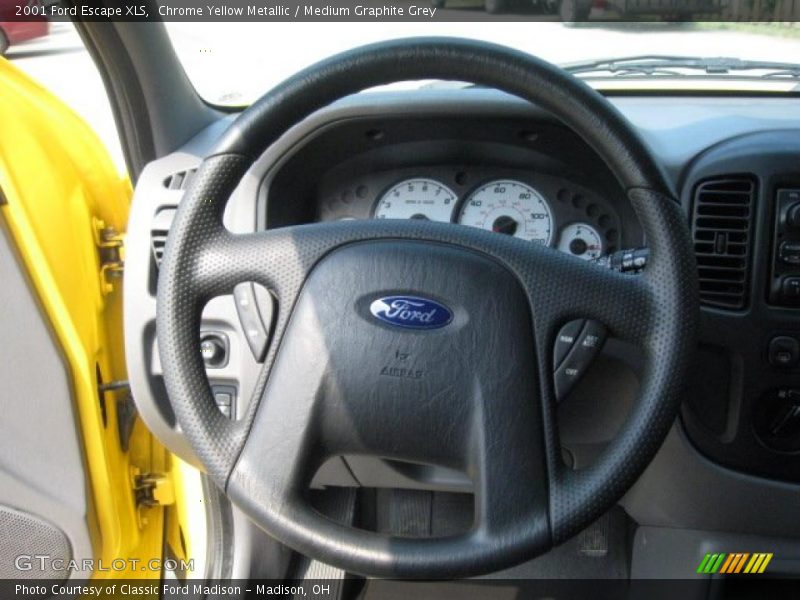 Chrome Yellow Metallic / Medium Graphite Grey 2001 Ford Escape XLS