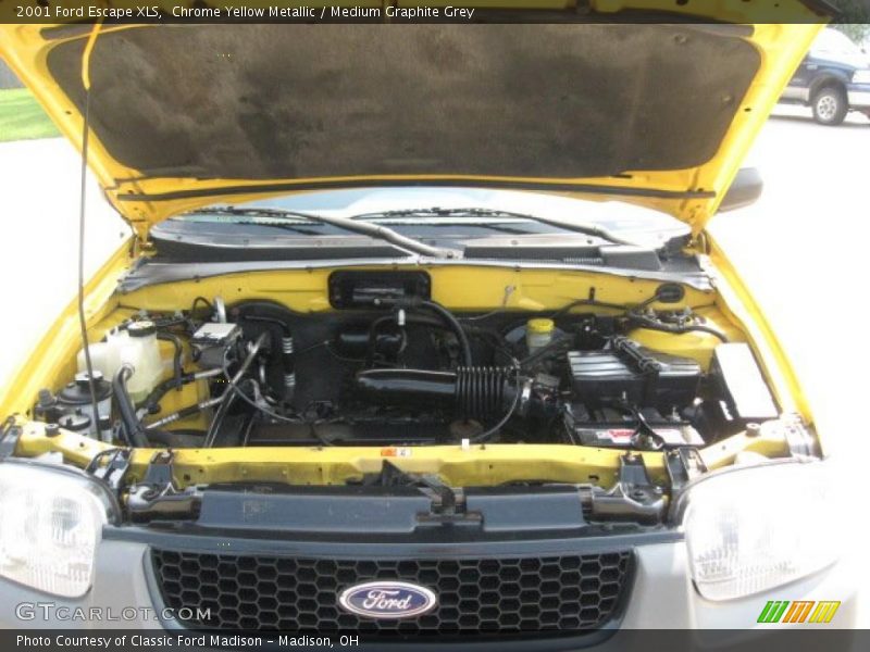 Chrome Yellow Metallic / Medium Graphite Grey 2001 Ford Escape XLS