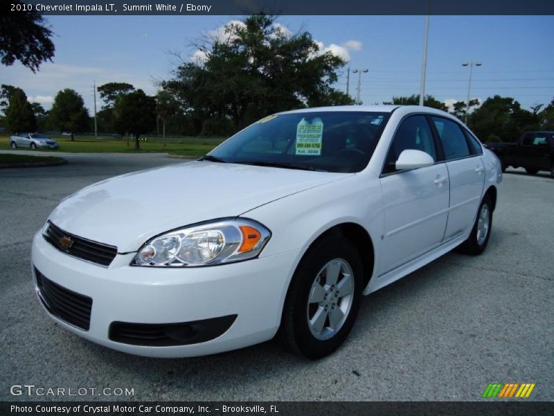 Summit White / Ebony 2010 Chevrolet Impala LT