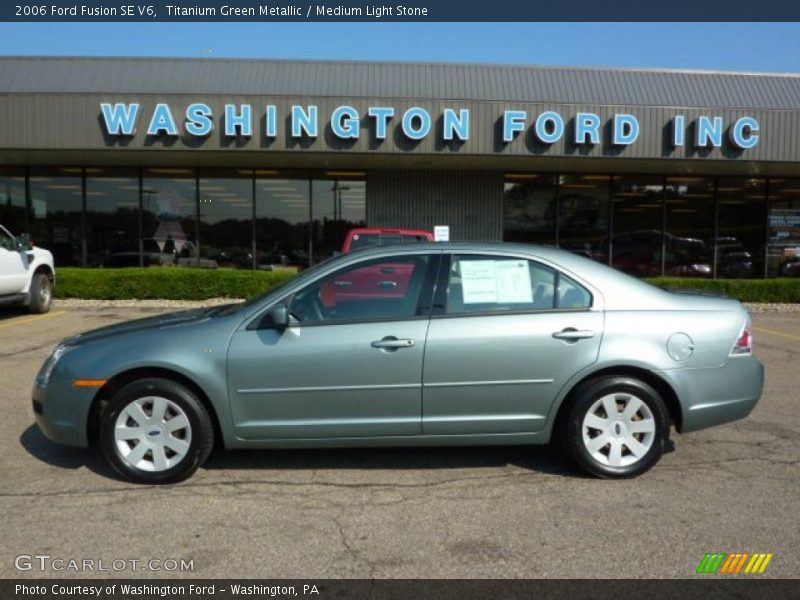 Titanium Green Metallic / Medium Light Stone 2006 Ford Fusion SE V6