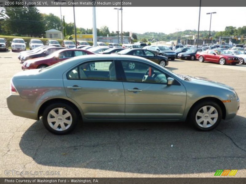 Titanium Green Metallic / Medium Light Stone 2006 Ford Fusion SE V6