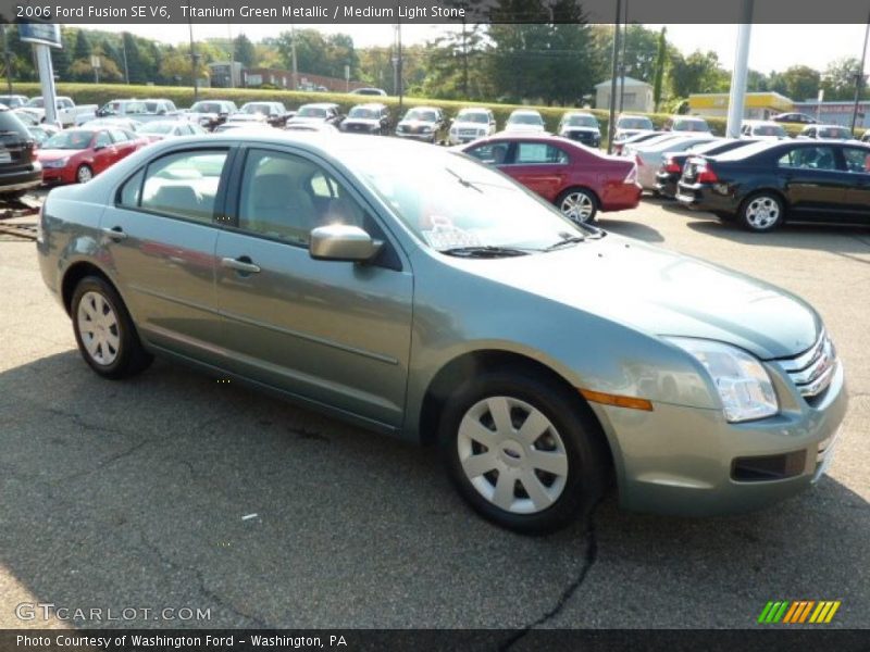 Titanium Green Metallic / Medium Light Stone 2006 Ford Fusion SE V6