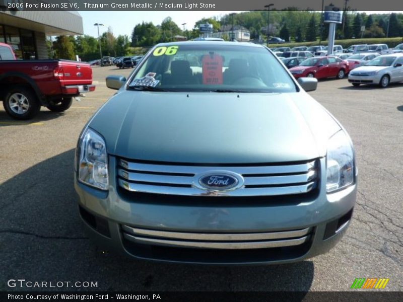 Titanium Green Metallic / Medium Light Stone 2006 Ford Fusion SE V6