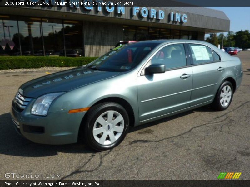 Titanium Green Metallic / Medium Light Stone 2006 Ford Fusion SE V6