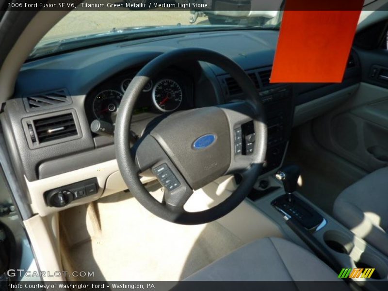 Titanium Green Metallic / Medium Light Stone 2006 Ford Fusion SE V6