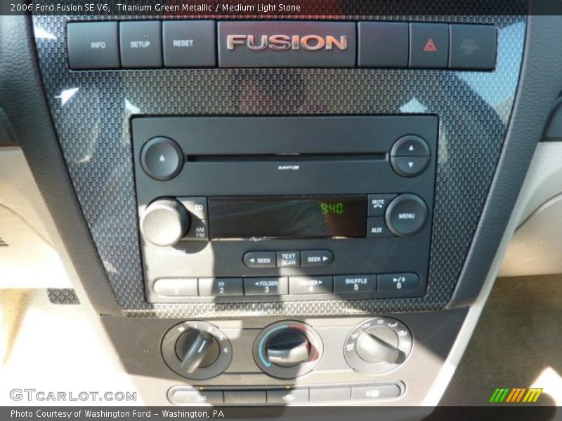 Titanium Green Metallic / Medium Light Stone 2006 Ford Fusion SE V6