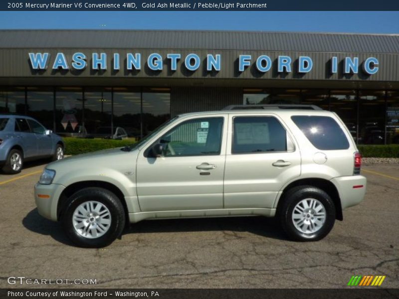 Gold Ash Metallic / Pebble/Light Parchment 2005 Mercury Mariner V6 Convenience 4WD