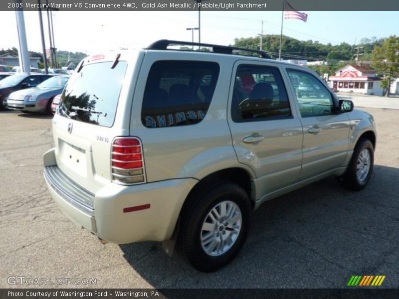 Gold Ash Metallic / Pebble/Light Parchment 2005 Mercury Mariner V6 Convenience 4WD