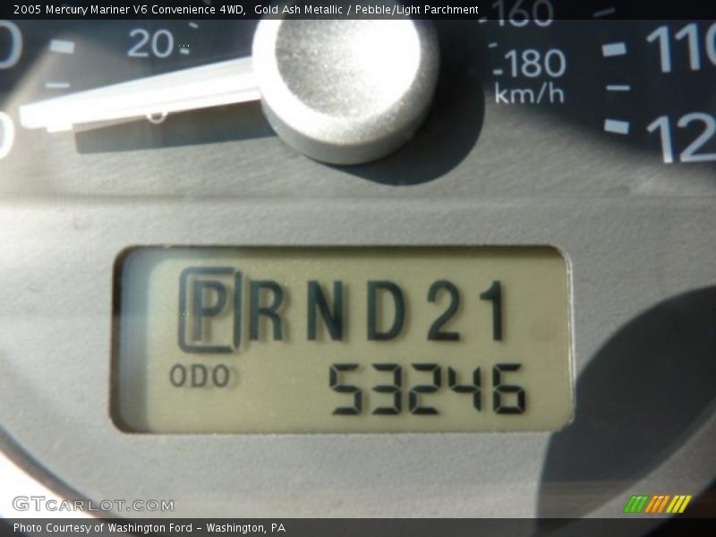 Gold Ash Metallic / Pebble/Light Parchment 2005 Mercury Mariner V6 Convenience 4WD