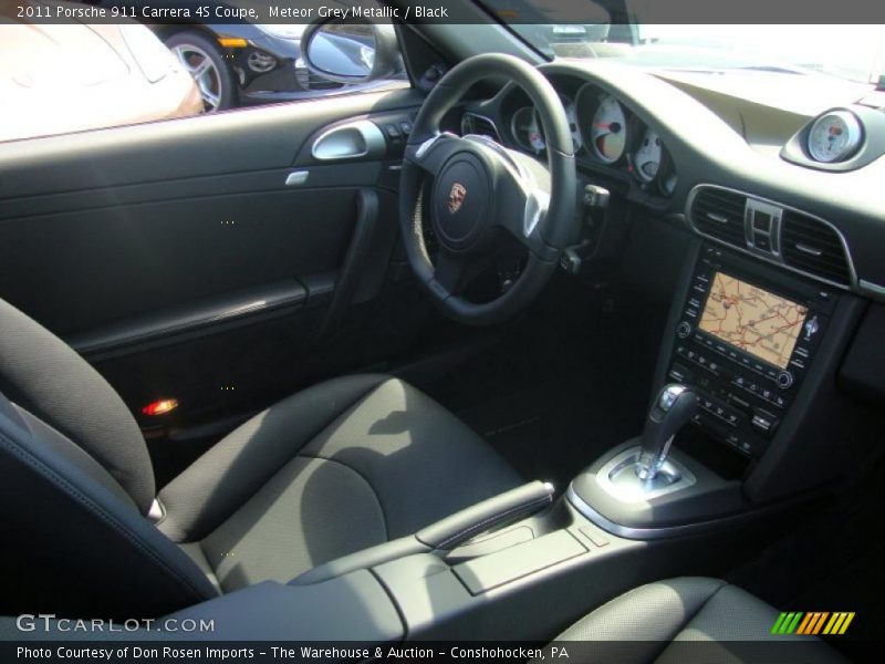 Meteor Grey Metallic / Black 2011 Porsche 911 Carrera 4S Coupe