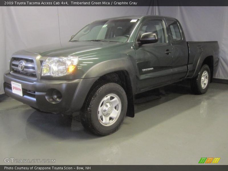 Timberland Green Mica / Graphite Gray 2009 Toyota Tacoma Access Cab 4x4