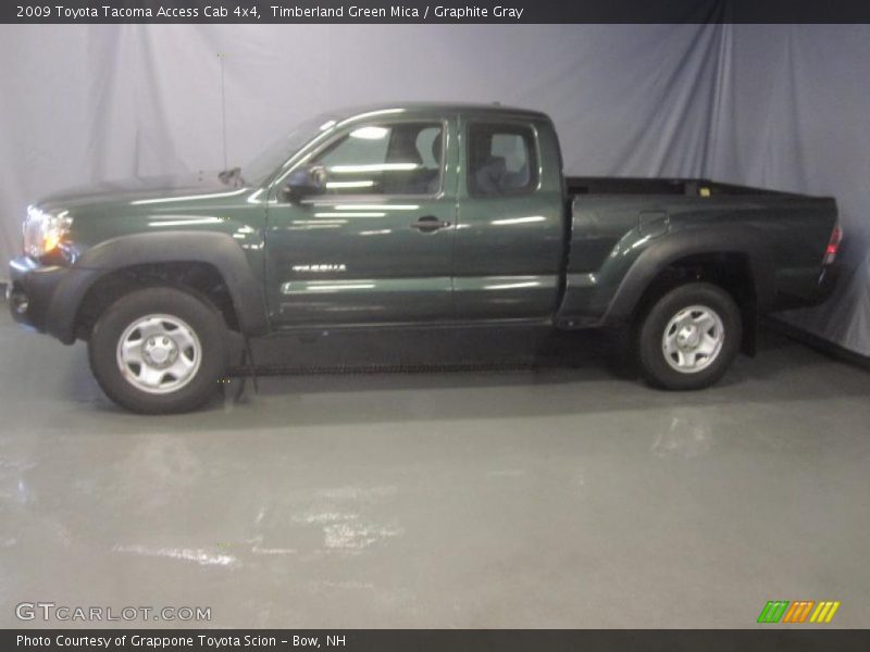 Timberland Green Mica / Graphite Gray 2009 Toyota Tacoma Access Cab 4x4