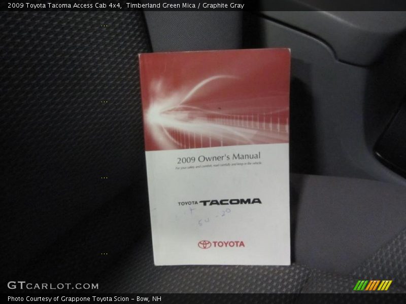 Timberland Green Mica / Graphite Gray 2009 Toyota Tacoma Access Cab 4x4