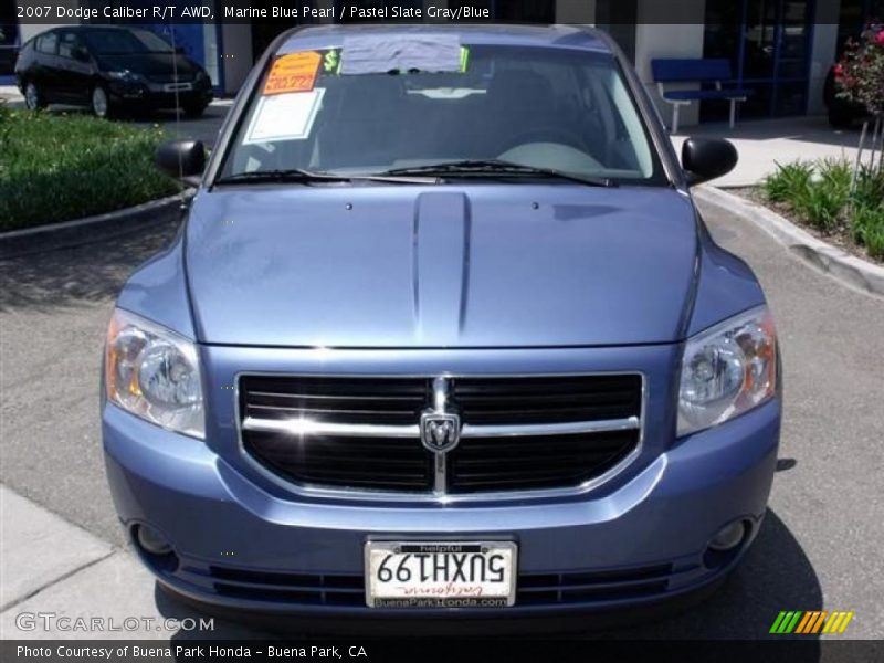 Marine Blue Pearl / Pastel Slate Gray/Blue 2007 Dodge Caliber R/T AWD