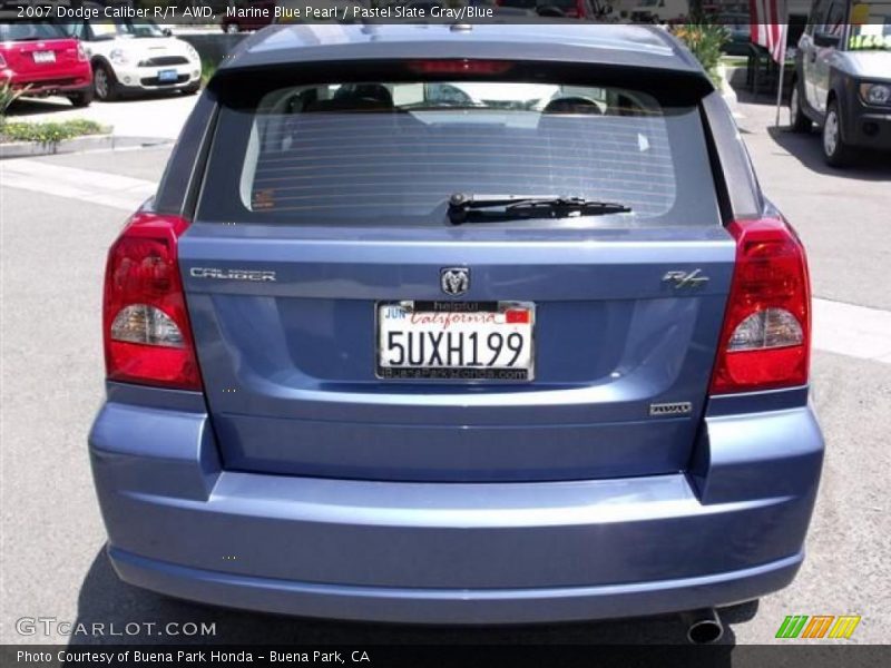 Marine Blue Pearl / Pastel Slate Gray/Blue 2007 Dodge Caliber R/T AWD
