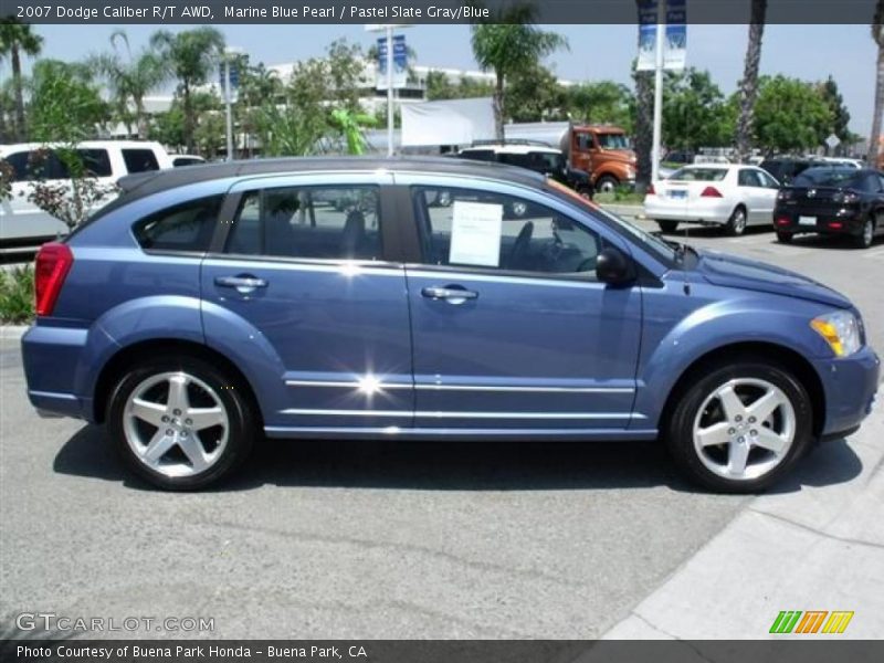 Marine Blue Pearl / Pastel Slate Gray/Blue 2007 Dodge Caliber R/T AWD