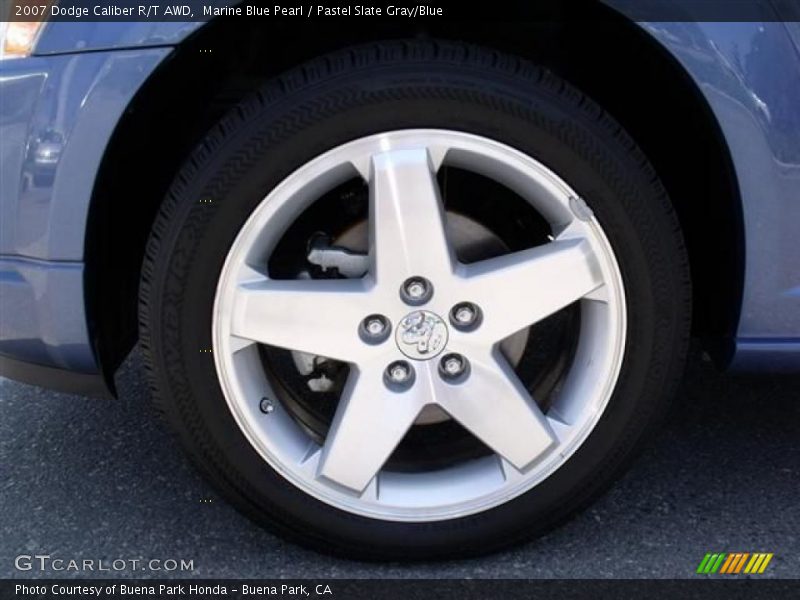 Marine Blue Pearl / Pastel Slate Gray/Blue 2007 Dodge Caliber R/T AWD
