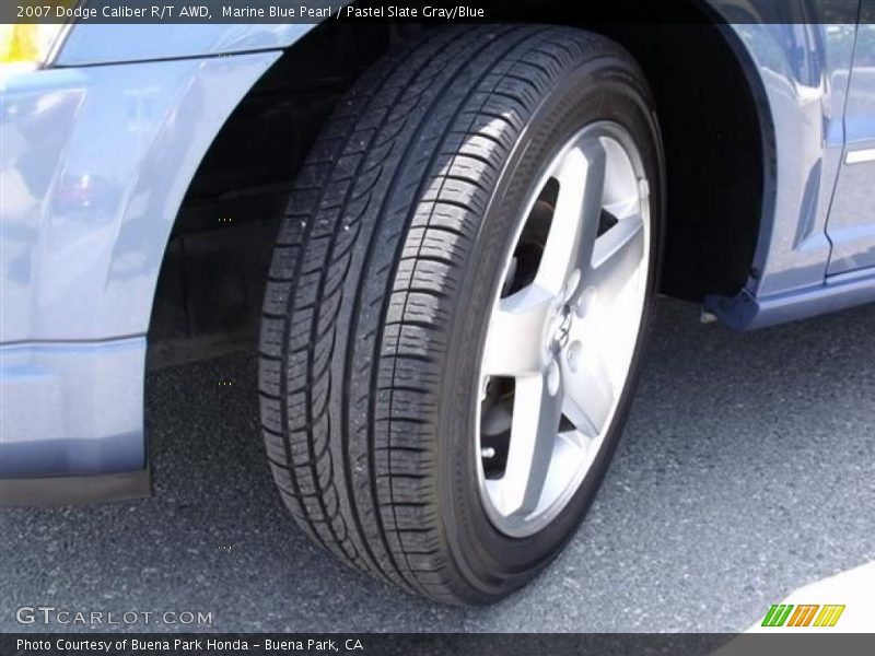 Marine Blue Pearl / Pastel Slate Gray/Blue 2007 Dodge Caliber R/T AWD