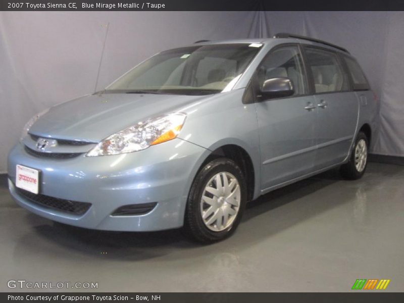 Blue Mirage Metallic / Taupe 2007 Toyota Sienna CE
