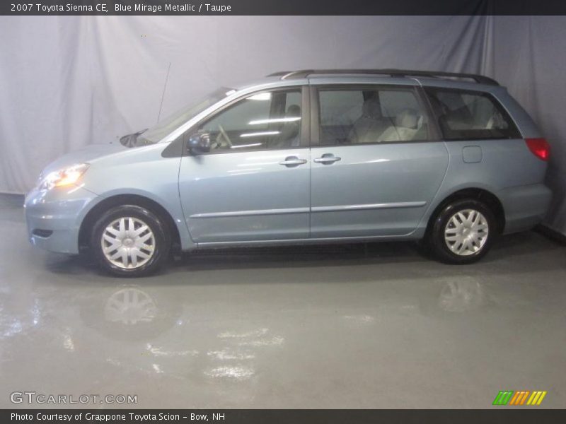 Blue Mirage Metallic / Taupe 2007 Toyota Sienna CE