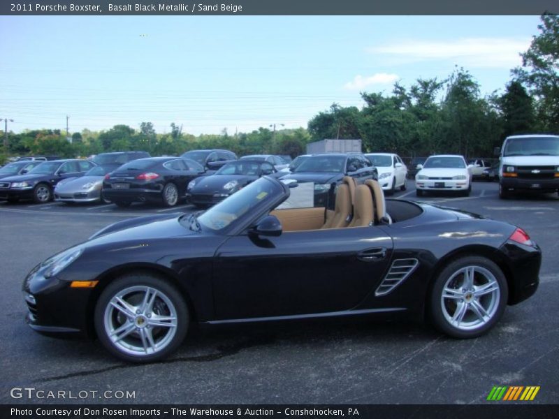 Basalt Black Metallic / Sand Beige 2011 Porsche Boxster