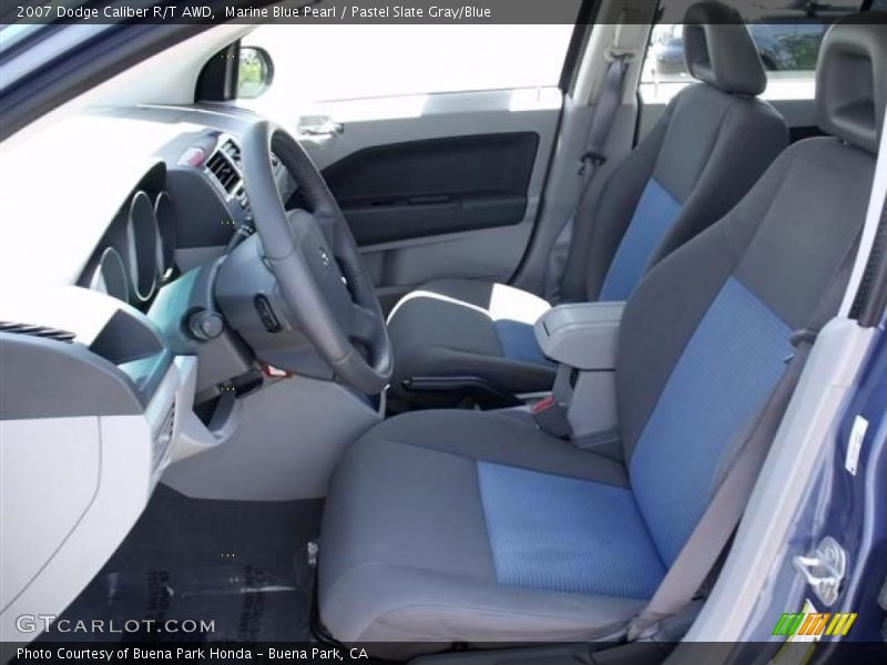 Marine Blue Pearl / Pastel Slate Gray/Blue 2007 Dodge Caliber R/T AWD