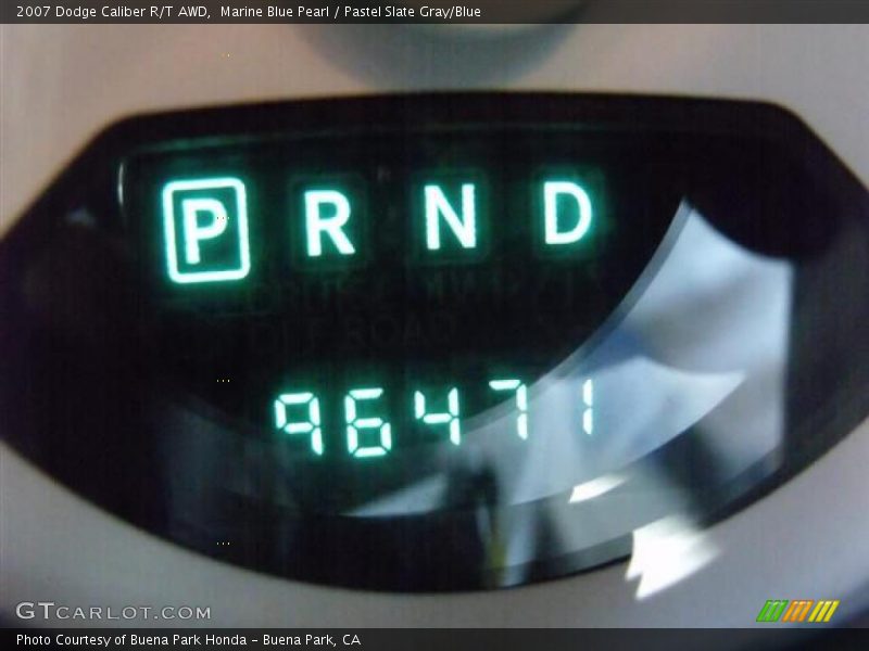 Marine Blue Pearl / Pastel Slate Gray/Blue 2007 Dodge Caliber R/T AWD