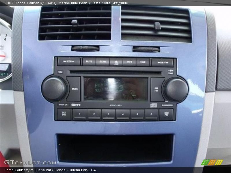 Marine Blue Pearl / Pastel Slate Gray/Blue 2007 Dodge Caliber R/T AWD