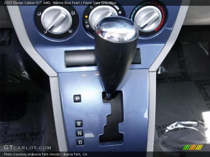 Marine Blue Pearl / Pastel Slate Gray/Blue 2007 Dodge Caliber R/T AWD