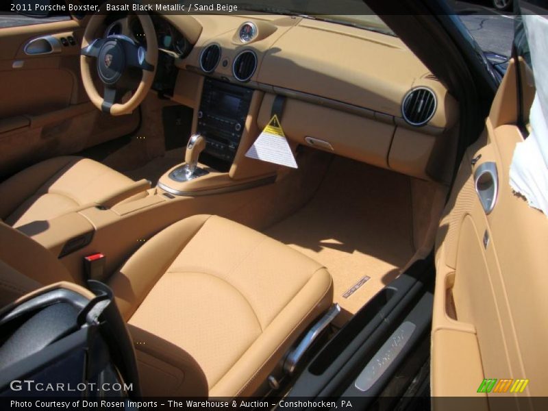 Basalt Black Metallic / Sand Beige 2011 Porsche Boxster