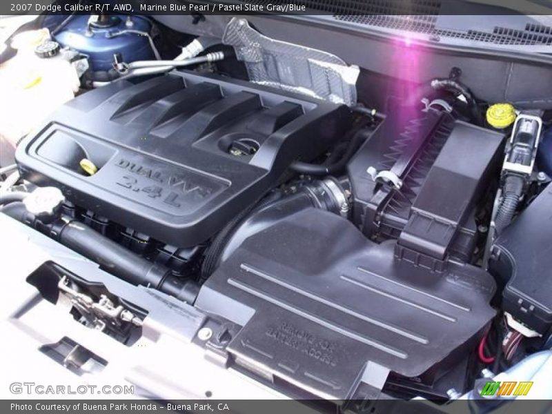 Marine Blue Pearl / Pastel Slate Gray/Blue 2007 Dodge Caliber R/T AWD