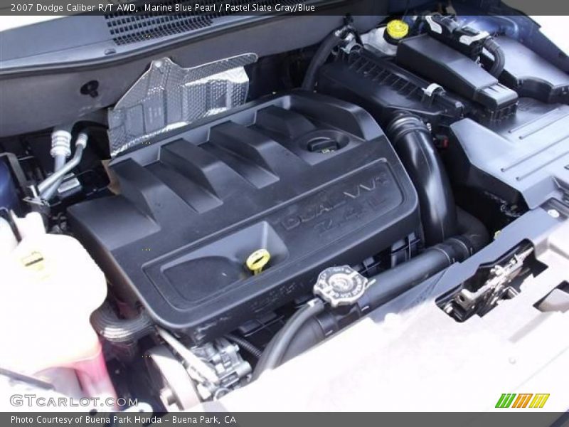 Marine Blue Pearl / Pastel Slate Gray/Blue 2007 Dodge Caliber R/T AWD