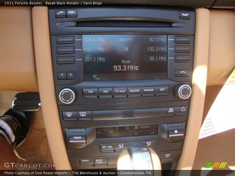 Basalt Black Metallic / Sand Beige 2011 Porsche Boxster