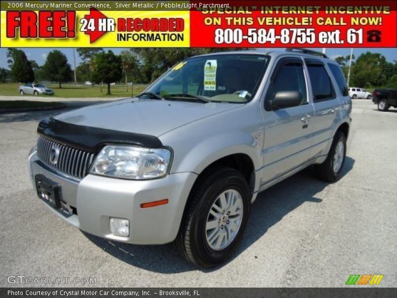 Silver Metallic / Pebble/Light Parchment 2006 Mercury Mariner Convenience