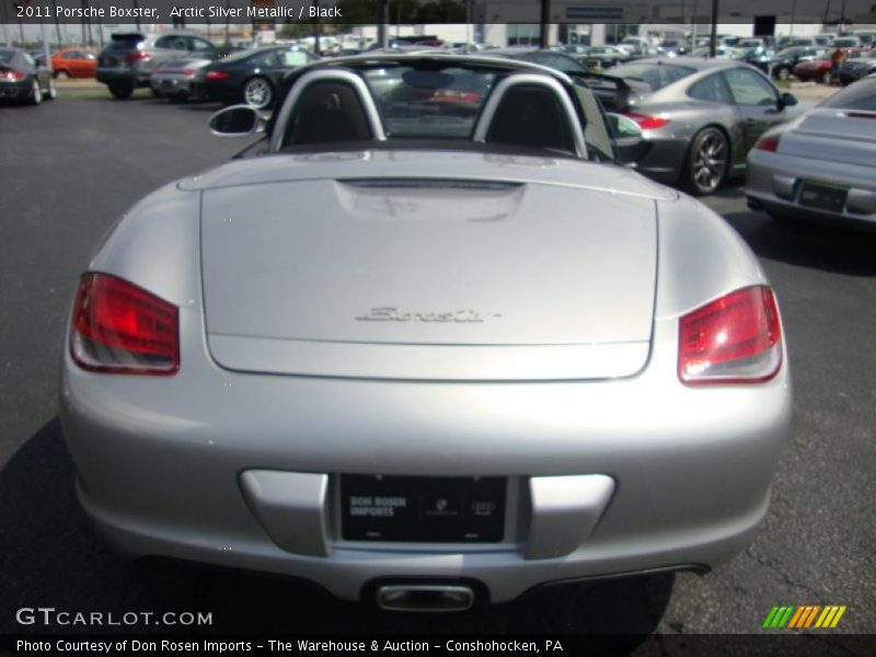 Arctic Silver Metallic / Black 2011 Porsche Boxster