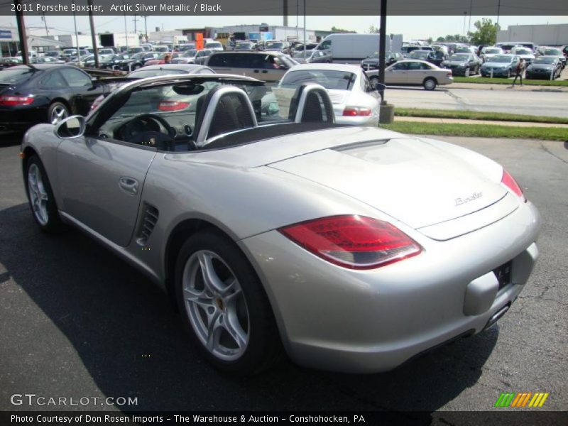 Arctic Silver Metallic / Black 2011 Porsche Boxster