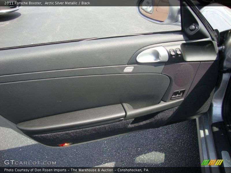 Arctic Silver Metallic / Black 2011 Porsche Boxster