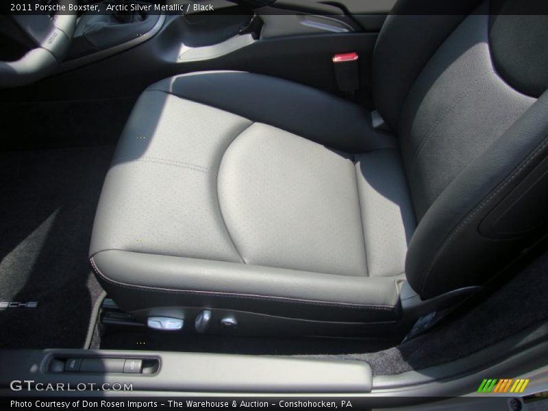 Arctic Silver Metallic / Black 2011 Porsche Boxster