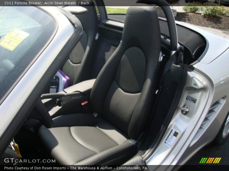 Arctic Silver Metallic / Black 2011 Porsche Boxster