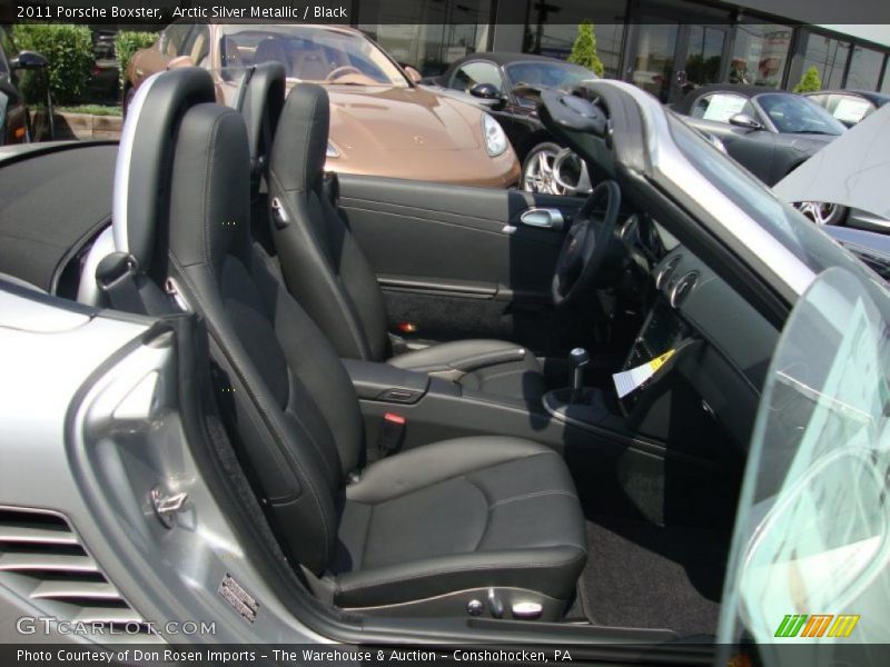 Arctic Silver Metallic / Black 2011 Porsche Boxster
