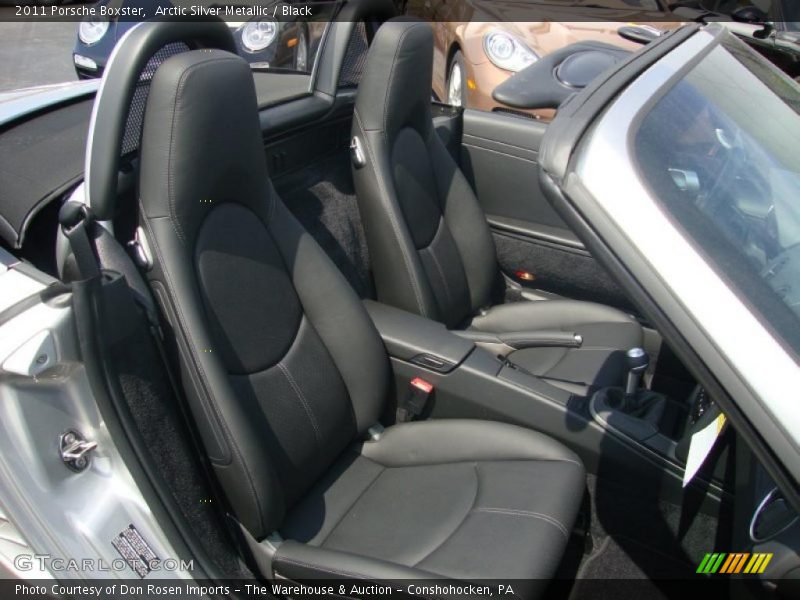 Arctic Silver Metallic / Black 2011 Porsche Boxster