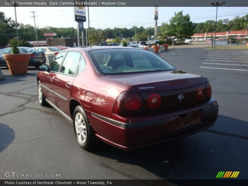 Dark Carmine Red Metallic / Medium Gray 2000 Chevrolet Impala