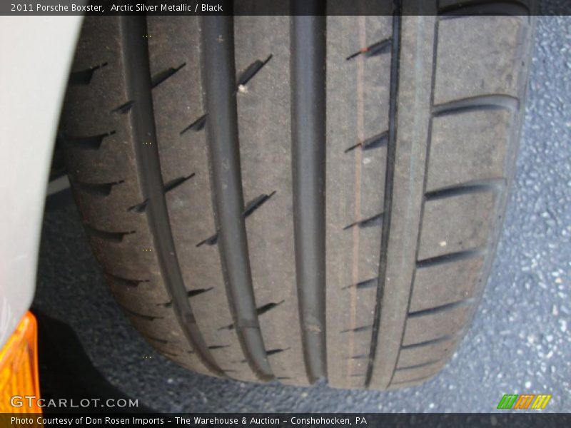 Arctic Silver Metallic / Black 2011 Porsche Boxster